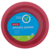 Simply Done Party Plastic Plates - 15 Count