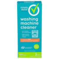Simply Done Washing Machine Cleaner - 2.633 Ounce - 3 Count