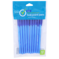 Simply Done Blue Medium Point Ball Pens - 10 Count