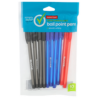 Simply Done Assorted Medium Point Ball Pens - 10 Count