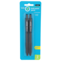 Simply Done Black Ball Point Pens - 2 Count