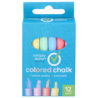 Simply Done Colored Chalk - 12 Count
