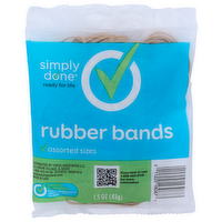 Simply Done Assortted Sizes Rubber Bands - 1.5 Ounce
