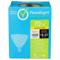 Simply Done Floodlight Replacement Halogen - 1 Count