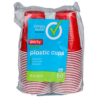 Simply Done Party Plastic Cups - 9 Fluid Ounce - 50 Count