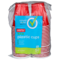 Simply Done Party Plastic Cups - 18 Fluid Ounce - 50 Count