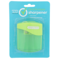Simply Done Pencil & Crayon Sharpener - 1 Each