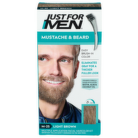 Just For Men M-25 Light Brown Easy Brush-In Color - 1 Each