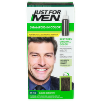 Just For Men H-45 Dark Brown Shampoo-In Color - 1 Each