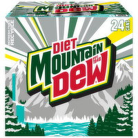 Mountain Dew Diet Soda Citrus - 24 Count