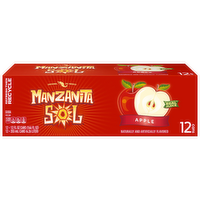 Manzanita Sol Soda Apple Naturally & Artificially Flavored - 144 Fluid Ounce