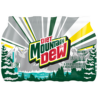 Mountain Dew Diet Soda Citrus - 96 Fluid Ounce