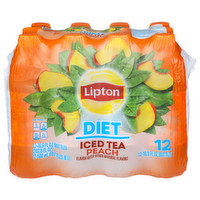 Lipton Peach Diet Iced Tea - 16.9 Fluid Ounce - 12 Count