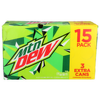 Mtn Dew Soda - 12 Fluid Ounce - 15 Count