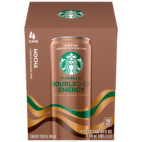 Starbucks Doubleshot Energy Coffee Beverage Mocha Cans - 44 Fluid Ounce