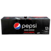 Pepsi-Cola Wild Cherry Pepsi Zero Sugar - 12 Fluid Ounce - 12 Count