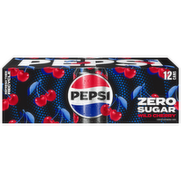 PEPSI-COLA Wild Cherry Pepsi Zero Sugar - 12 Fluid Ounce - 12 Count