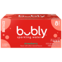 Bubly Sparkling Water Strawberry - 96 Fluid Ounce
