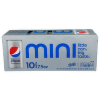 Pepsi-Cola Mini Diet Pepsi - 7.5 Fluid Ounce - 10 Count