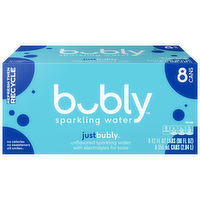 Bubly Sparkling Water Unflavored - 96 Fluid Ounce