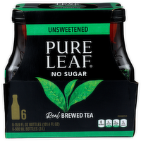 Pure Leaf Brewed Tea Real Unsweetened - 16.9 Fluid Ounce - 6 Count