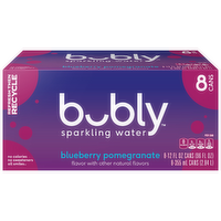 Bubly Sparkling Water Blueberry Pomegranate - 96 Fluid Ounce
