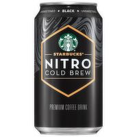 Starbucks Nitro Cold Brew Premium Coffee Drink Black Unsweetened - 9.6 Fluid Ounce