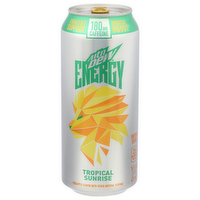 Mtn Dew Energy Tropical Sunrise Drink - 16 Fluid Ounce