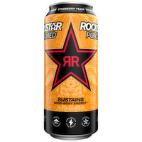 Rockstar Punched Energy Drink Strawberry Peach - 16 Fluid Ounce