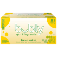 Bubly Sparkling Water Lemon Sorbet - 96 Fluid Ounce