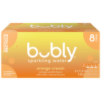 Bubly Sparkling Water Orange Cream - 96 Fluid Ounce