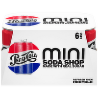 Pepsi Mini Soda Shop Real Sugar Cola - 45 Fluid Ounce