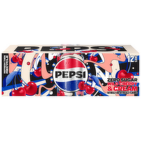 Pepsi Zero Sugar Soda Wild Cherry & Cream - 144 Fluid Ounce