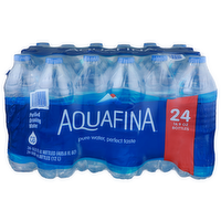 Aquafina Purified Drinking Water - 16.9 Fluid Ounce - 24 Count