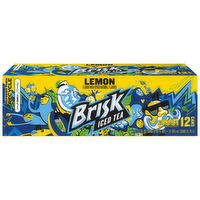 Lipton Brisk Lemon Iced Tea - 12 Fluid Ounce - 12 Count