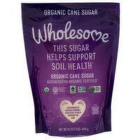 WHOLESOME Organic Sugar Evaporated Cane Juice - 16 Ounce