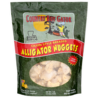 Country Boy Gator Cajun Style Breaded Alligator Nuggets - 1 Pound