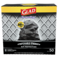 Glad Force Flex Drawstring Bags - 30 Gallon - 50 Count