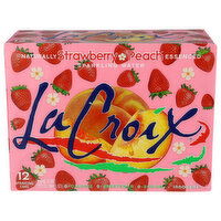 Lacroix , Strawberry Peach, 2-12 Pack - 12 Fluid Ounce - 12 Count
