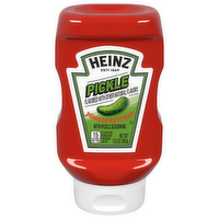 Heinz Tomato Ketchup With Pickle Seasoning, Bottle - 13.5 Ounce