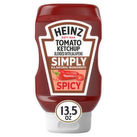 Heinz Spicy Simply Tomato Ketchup Blended With Jalapeno - 13.5 Ounce