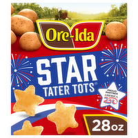 Ore-Ida Star Shaped Tater Tots Seasoned Shredded Frozen Potatoes - 28 Ounce
