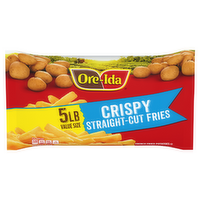 Ore-Ida Crispy Straight-Cut Fries, French Fried Potatoes, Value Size, Bag - 5 Pound