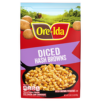 Ore-Ida Diced Hash Brown Frozen Potatoes, Bag - 32 Ounce