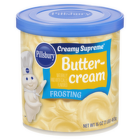 Pillsbury Creamy Supreme Buttercream Frosting, Tub - 16 Ounce