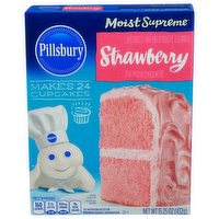 Pillsbury Strawberry Cake Mix - 0.635 Ounce - 24 Count