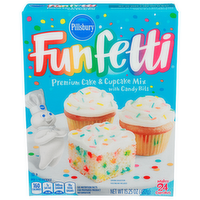 Pillsbury Funfetti Premium Cake & Cupcake Mix With Candy Bits - 0.635 Ounce - 24 Count