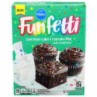 Pillsbury Funfetti Chocolate Cake & Cupcake Mix - 0.635 Ounce - 24 Count