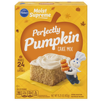 Pillsbury Moist Supreme Premium Perfectly Pumpkin Cake Mix, Box - 15.25 Ounce