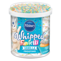 Pillsbury Funfetti Whipped Vanilla Frosting, Tub - 12 Ounce
